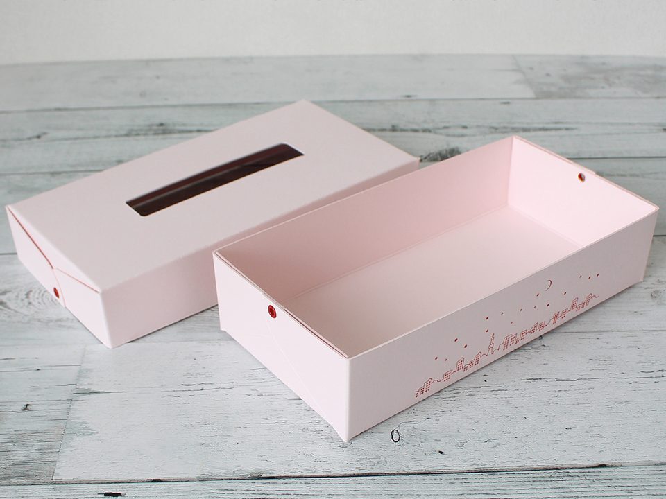 ティッシュケース（カシメ箱）