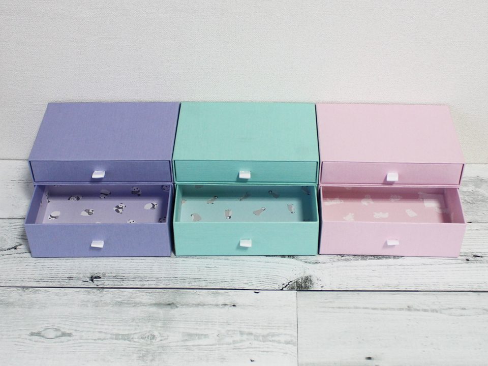 収納箱（引き出し式貼り箱 ）自社企画商品