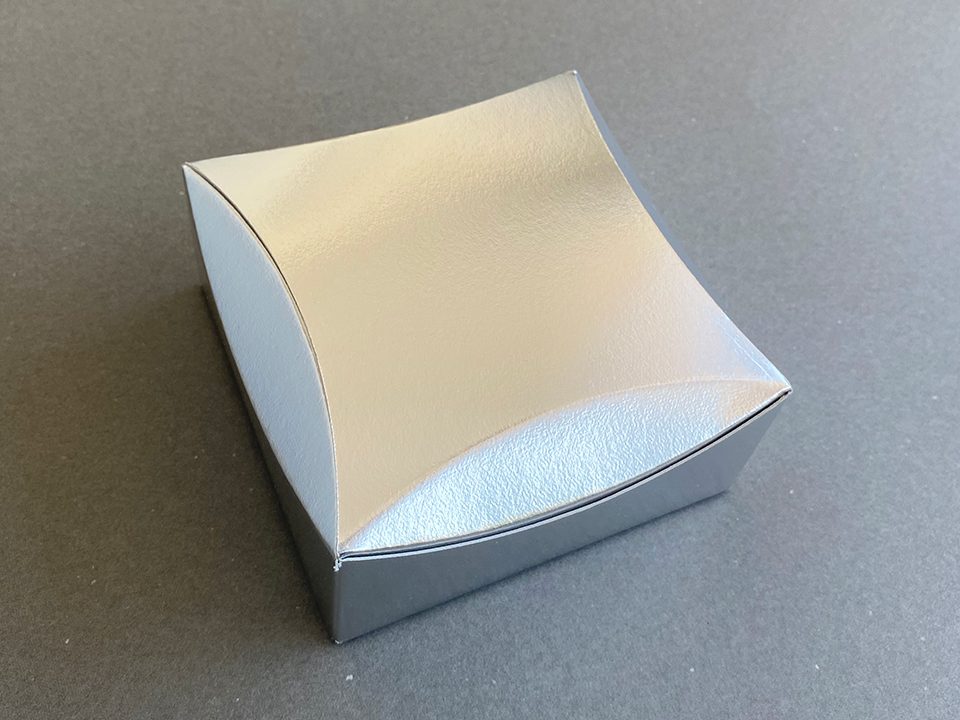 コスメ用の箱（変形下組み箱）